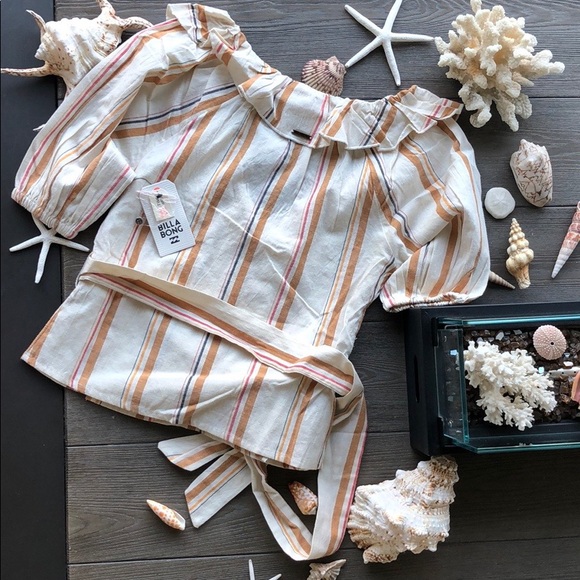 🌴🌼BILLABONG- BABES ALL DAY BLOUSE🌼🌴 - Picture 5 of 8